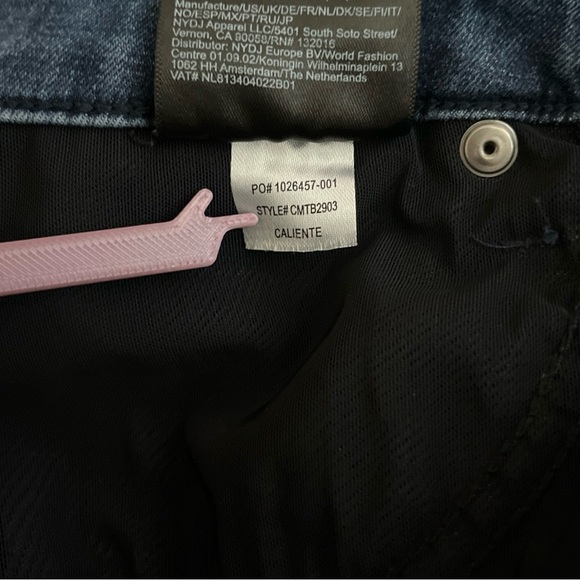 Curves 360 by NYDJ Caliente Slim Straight Capri Size 14 Blue Denim Jeans - Picture 7 of 7